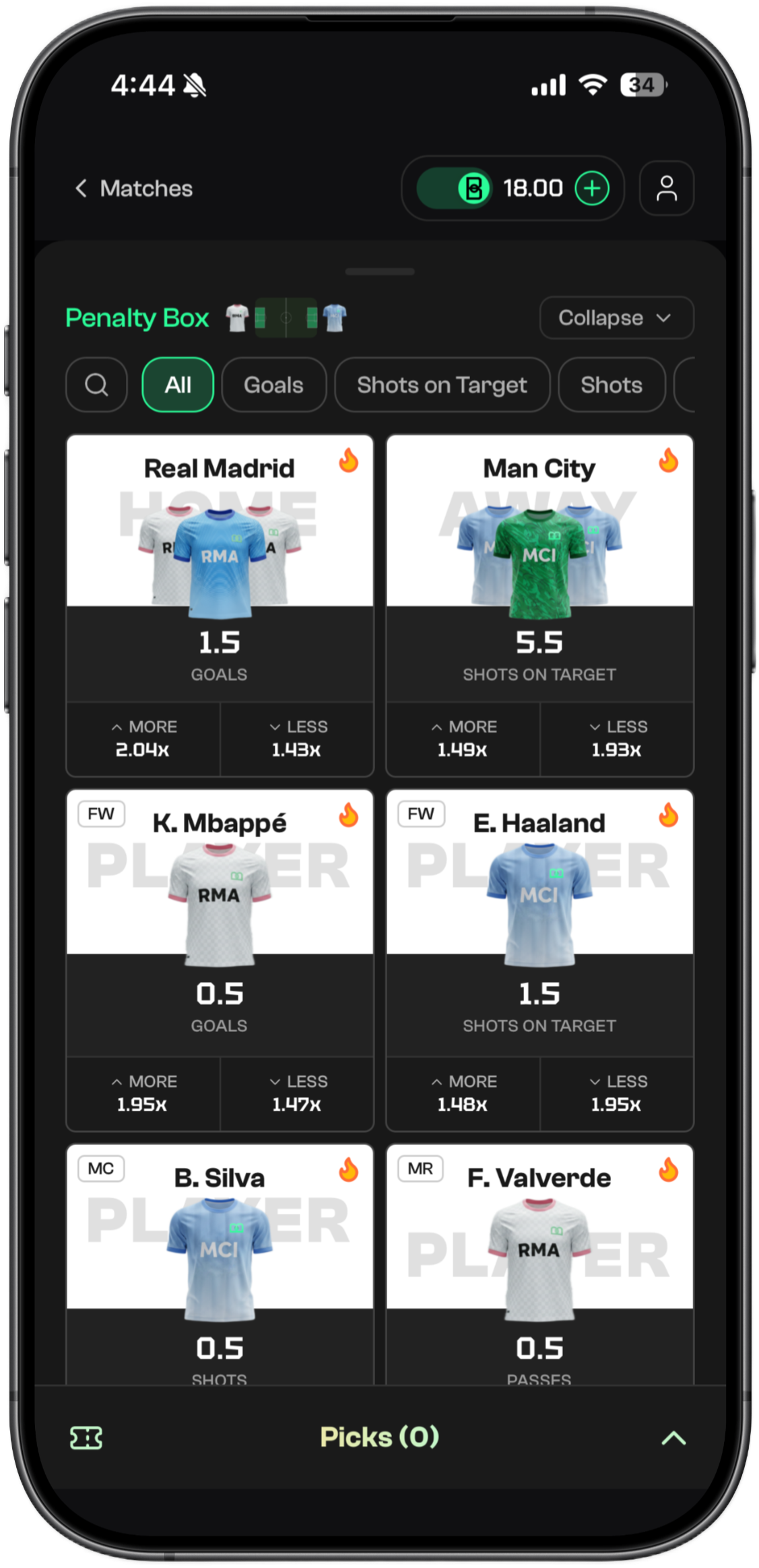 TBG App - Predictions