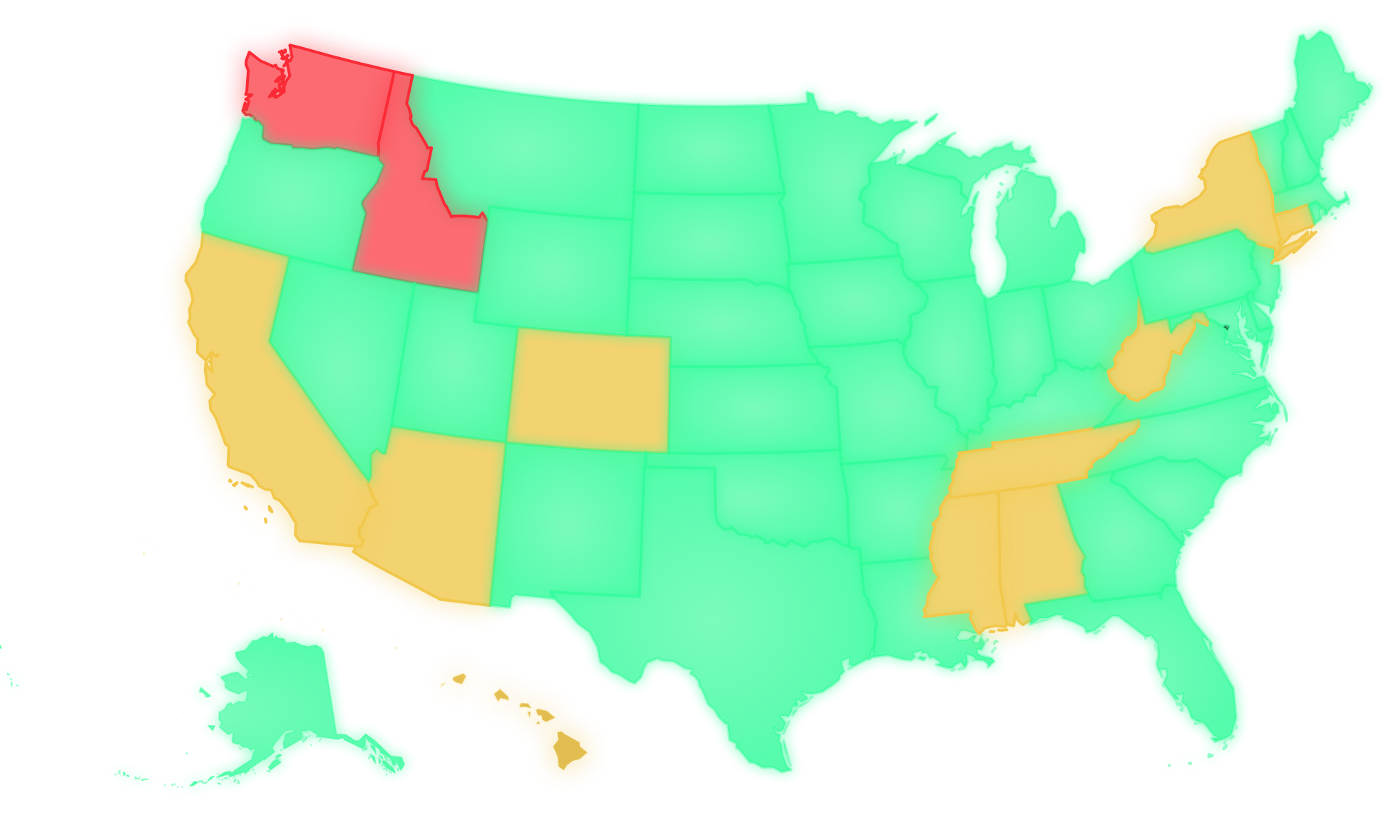 TBG availability across the United States